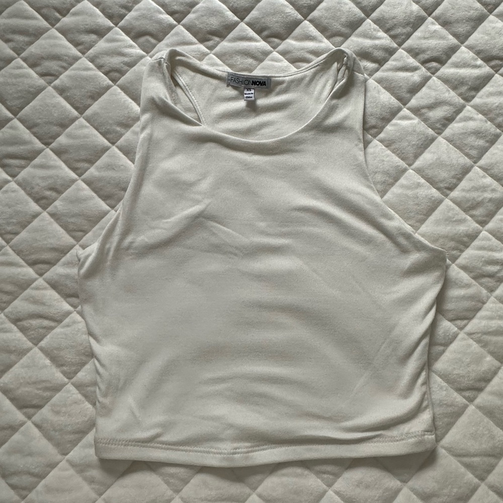 fashion nova crop racer tank